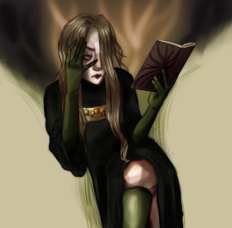 regular style half body w/ simple bg